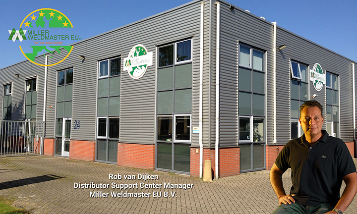 Miller Weldmaster네덜란드 누우-베넵에 있는 EU 물류 센터